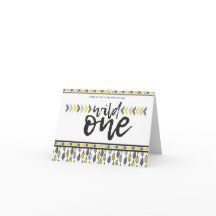 Han är en Vild en första födelsedag Tackkort