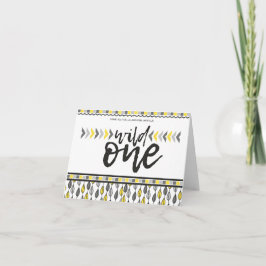 Han är en Vild en första födelsedag Tackkort