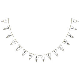 Han är en vild en Monogramgrattis på födelsedagen Vimplar