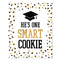 Han är ett smart Cookie Grad Party-tecken