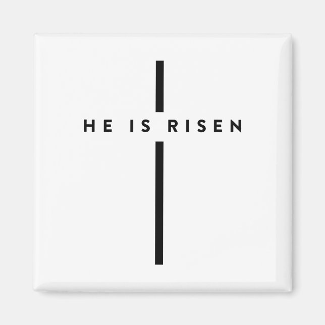 Han är född Kor Jesus Påsk Dag 1 Magnet (Framsidan)