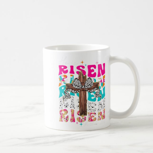 Han är född Kor Jesus Påsk kristna Religiösa Kaffemugg (Höger)