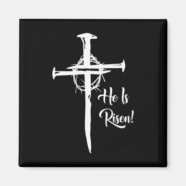 Han är född Kor Jesus Religiösa Påsk Dag Chris Magnet (Framsidan)