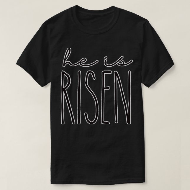 Han är född Påsk Basket Religiösa 1 T Shirt (Design framsida)