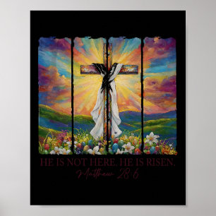 Han är född Vår Påsk Jesus Kor Christian Bi Poster