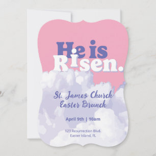 Han är inbjudningar till Risen Clouds Påsk