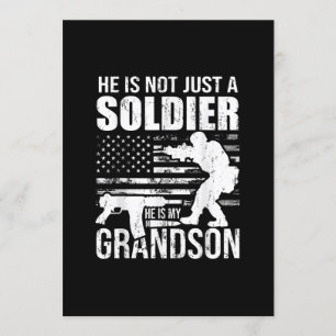 Han är inte bara en soldat, han är min sonson Mili Inbjudningar