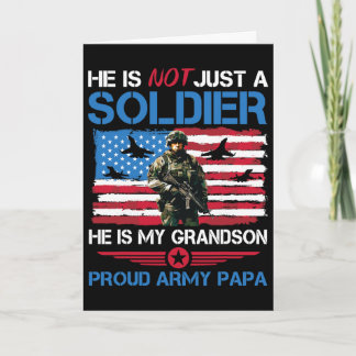 Han är inte bara en soldat, han är min sonson Stol Kort
