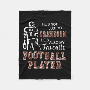 Han är inte bara min morson han är favoritfotboll  fleecefilt