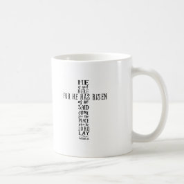 Han är inte här för han har Risen som han sa Kaffemugg