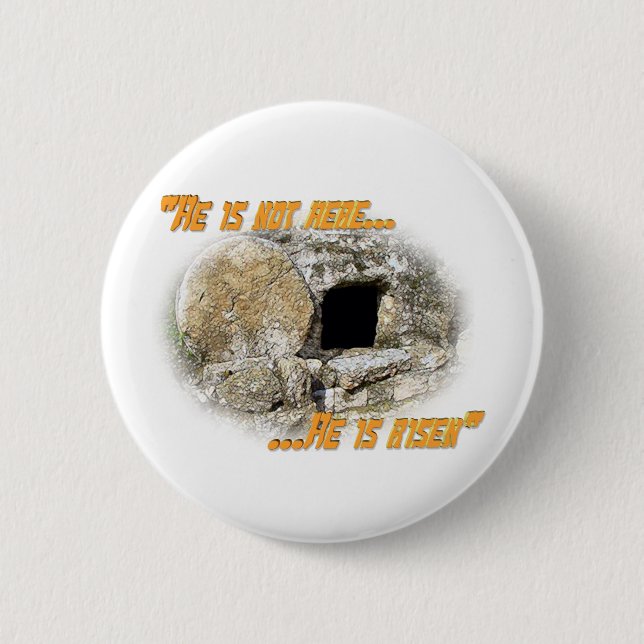 Han är inte… honom är här uppstigen! knapp (Framsida)