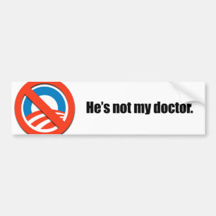 Han är inte min doktor bildekal