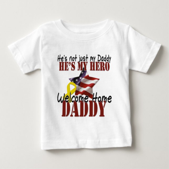 Han är inte precis min pappa som han är min hjälte tee (Framsida)