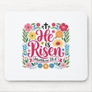 Han är Jesus Christian Glad påsk Bible Ver Musmatta