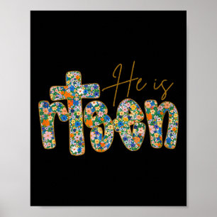 Han är känd Blommigt Vår Påsk Jesus Kristf Poster