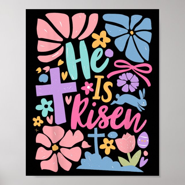 Han är känd som Påsk Kor Coquette Jesus Christian Poster (Framsidan)