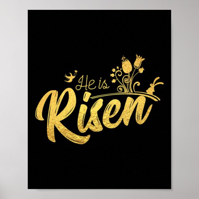 Han är kristen för Påsk Bära Poster (Framsidan)
