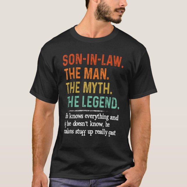 Han är mannen, myten, den förklaring han känner, E T Shirt (Framsida)