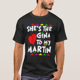 Han är Martin till Gina Namn Personlig par T Shirt