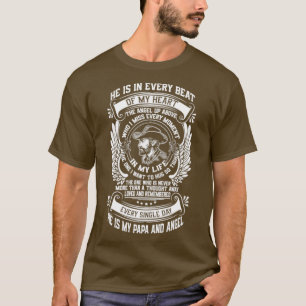 Han är min bästa värld i Pappa och ängel T Shirt