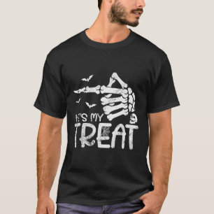 Han är min Beat Skeleton Hand Funny Halloween Cost T Shirt