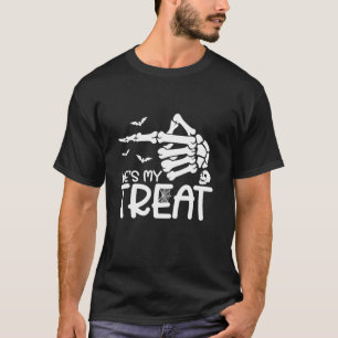 Han är min Beat Skeleton Hand Funny Halloween Cost T Shirt