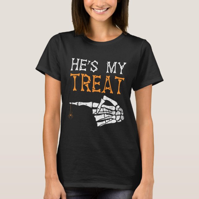 Han är min Beat Skeleton Par matchande lite Hal T Shirt (Framsida)