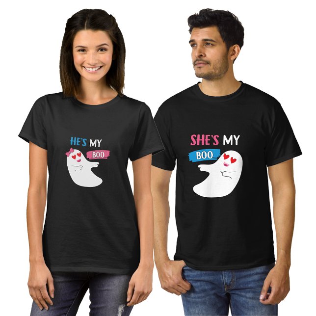 Han är min boo - Lusnyare Halloween-shirts för Par T Shirt (Skapare uppladdad)