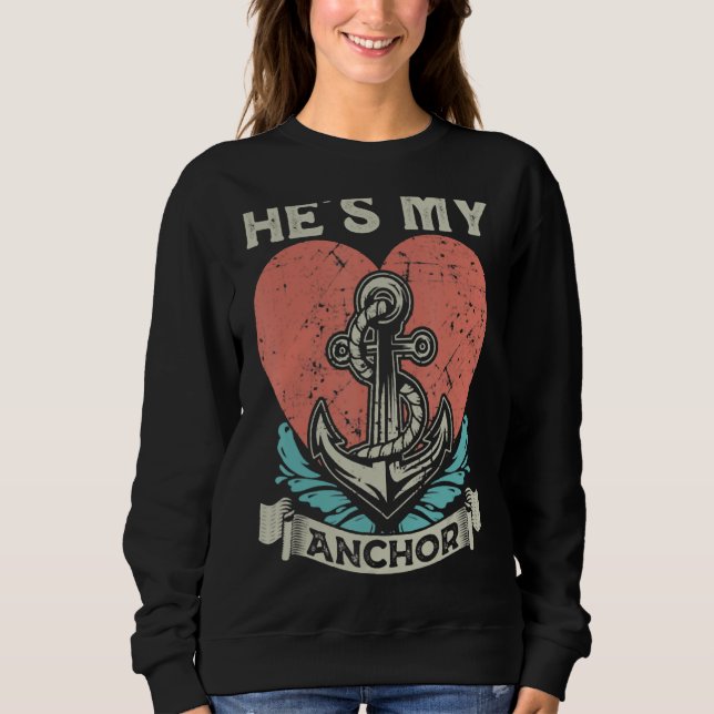 Han är min fästman, Anchor Nautical Sailing Valent T Shirt (Framsida)