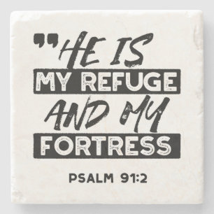 Han är min fristad och min fästning - Psalm 91:2 b Stenunderlägg