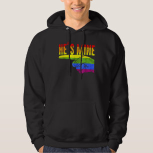 Han är min Gay Couple Matching Lgbtq Hoodie