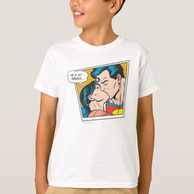 Han är min hjälte t-shirt (Framsida)