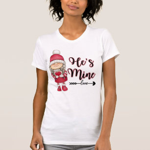 Han är min hjärtans dag t shirt