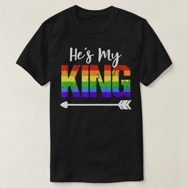 Han är min Kung-matchande gay-parfym till honom. T Shirt (Design framsida)