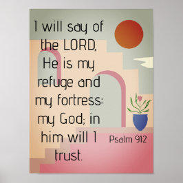 Han är min psalm 91 bibelskript poster