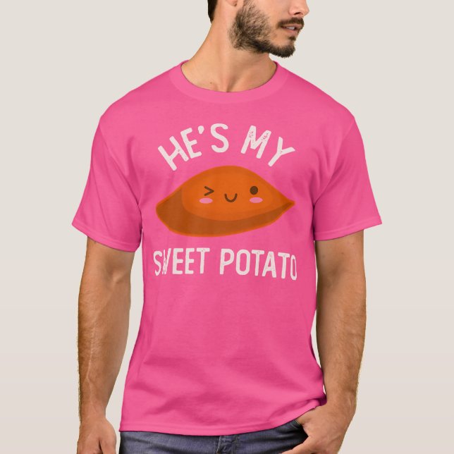 Han är min sötpotatis i Yam Par Matching Set T Shirt (Framsida)