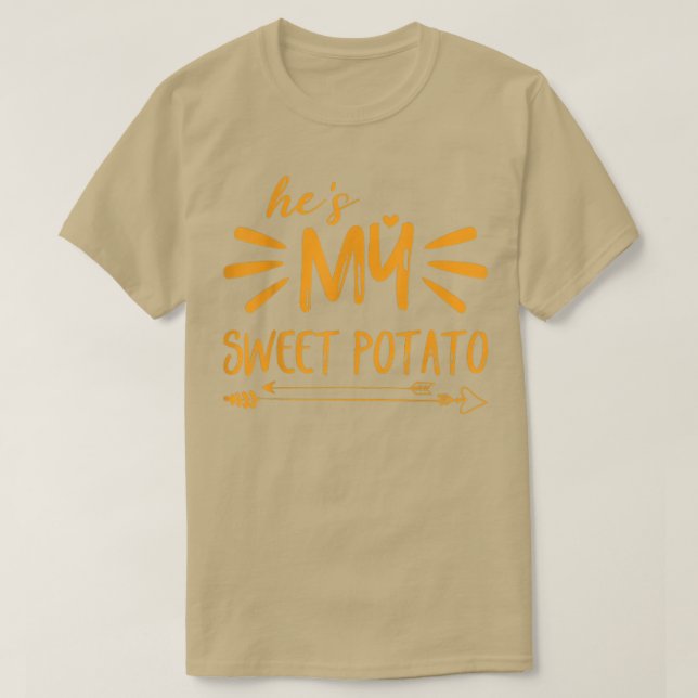 Han är min sötpotatis, jag YAM Peles matchande tac T Shirt (Design framsida)