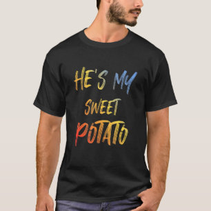Han är min sötpotatis Lgbtq Gay Couple Matching T Shirt