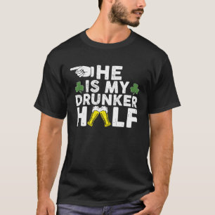 Han är min torkare halvöl som dricker matchande pa t shirt