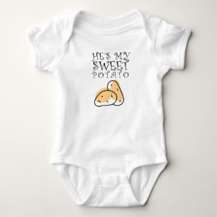 Han är mitt sötpotatismatchande par t shirt