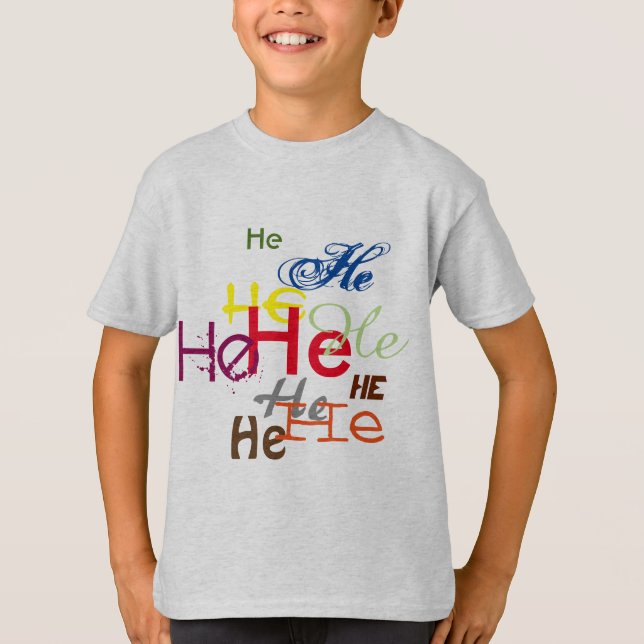 Han är över t shirt (Framsida)