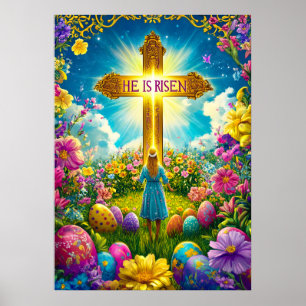 Han är på väg mot Jesus Kor Påsk Poster