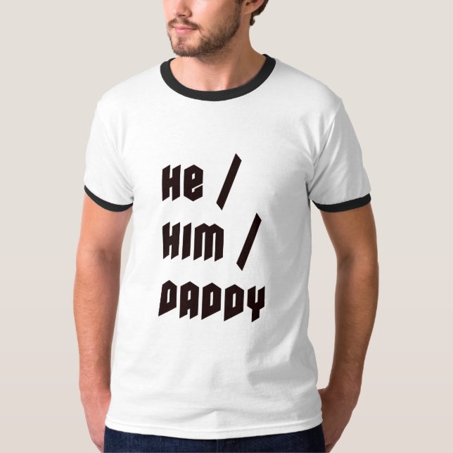 Han är pappa t shirt (Framsida)