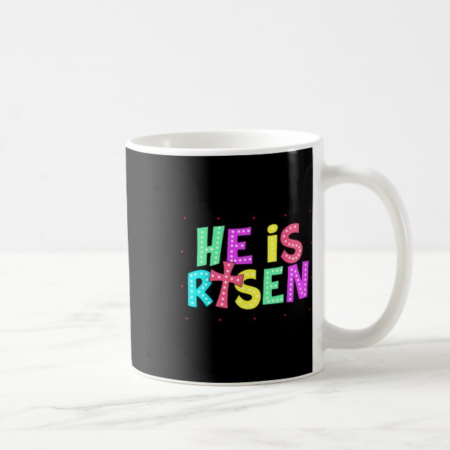 Han är reiserad Jesus Christian Påsk Kids Kaffemugg (Höger)