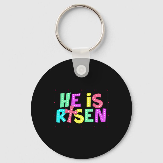 Han är reiserad Jesus Christian Påsk Kids Nyckelring (Framsida)