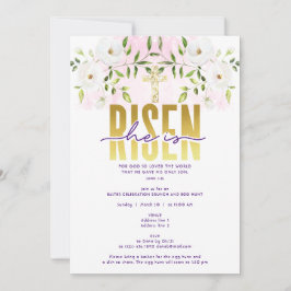 Han är Religiösa Christian Quote Påsk Inbjudningar