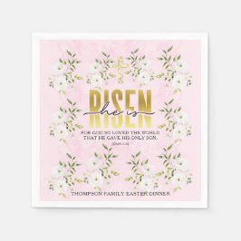 Han är Religiösa Christian Quote Påsk Pappersservett