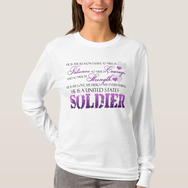 Han är resonera t-shirt (Framsida)