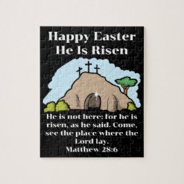 Han är Risen 3 Kor Empty Grav Tecknad Påsk Pussel
