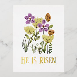 Han är Risen Blommigt Church Services i Påsk